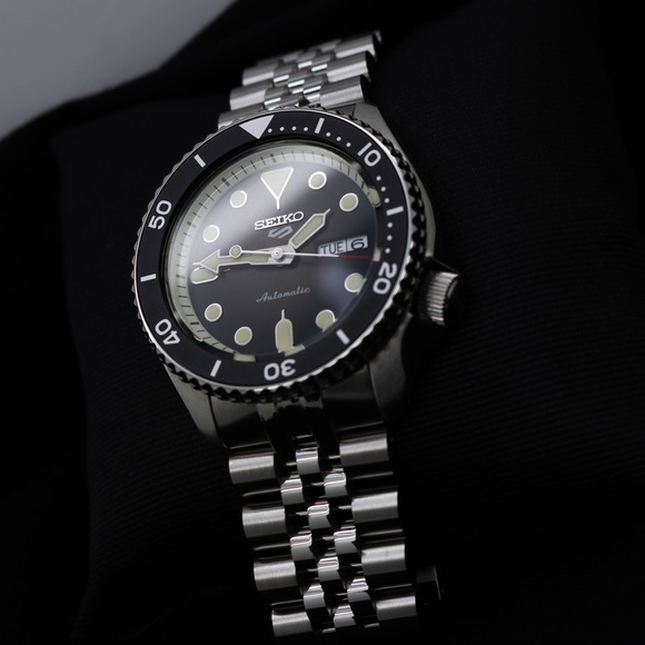 316L Solid Jubilee Stainless Steel Watch Band Made for Seiko 5 Sports SRPD - Picture 1 of 5